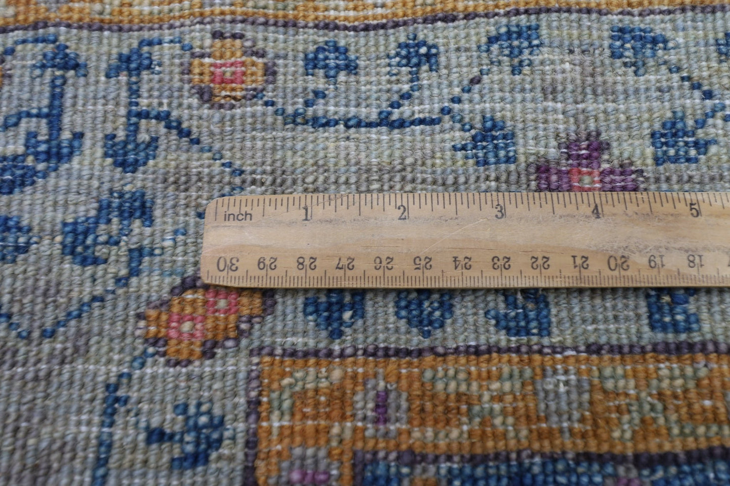 100 x 150 cm | Mamluk Blue Oriental Area Rug Afghan Hand Knotted Veg Dye Wool carpet - ART WOOL CARPET