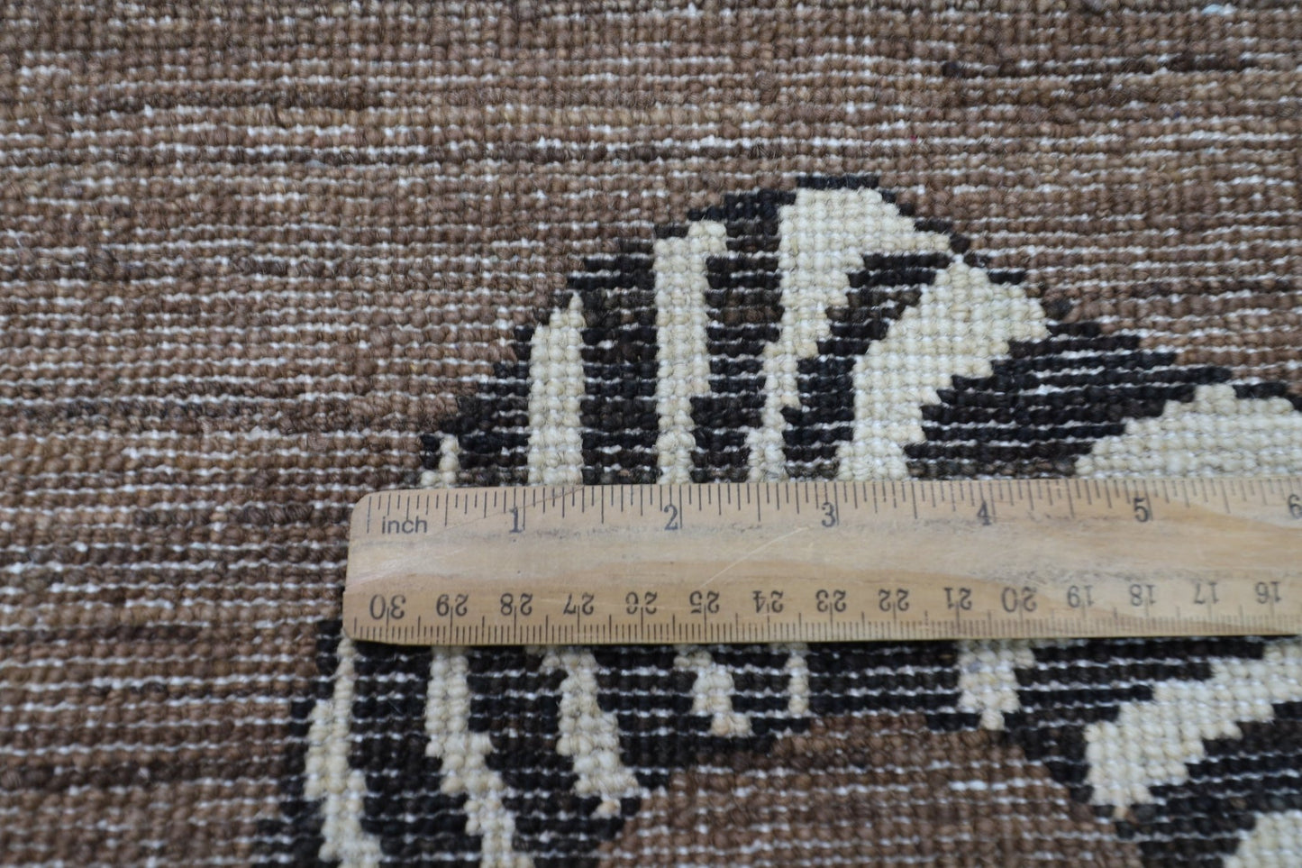 100 x 151 cm | Tiger brown Oriental Area Rug Afghan Hand Knotted Veg Dye Wool carpet - ART WOOL CARPET