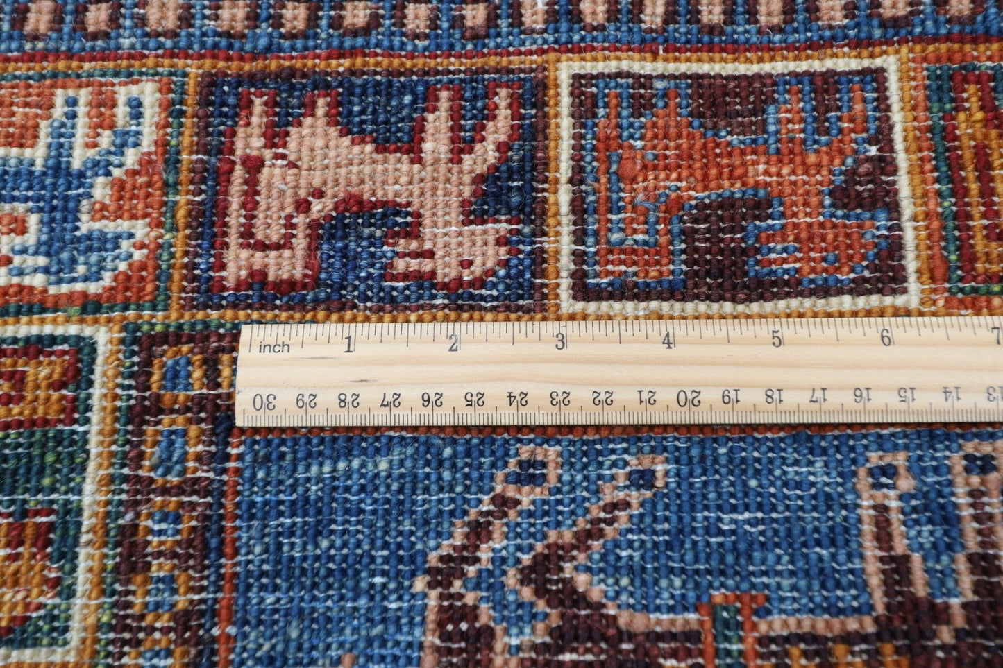 103 x 152 cm | Tribal Animal Area Rug Afghan Hand Knotted veg Dye Wool carpet - ART WOOL CARPET