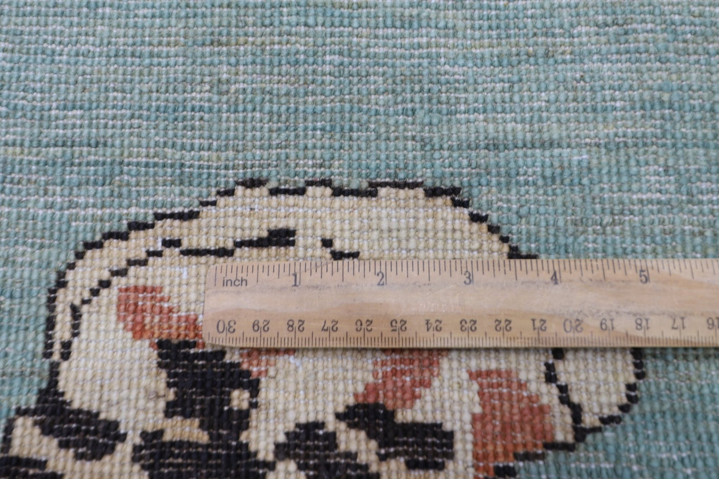 153 x 105 cm | Tiger Blue Oriental Area Rug Afghan Hand Knotted Veg Dye Wool carpet - ART WOOL CARPET