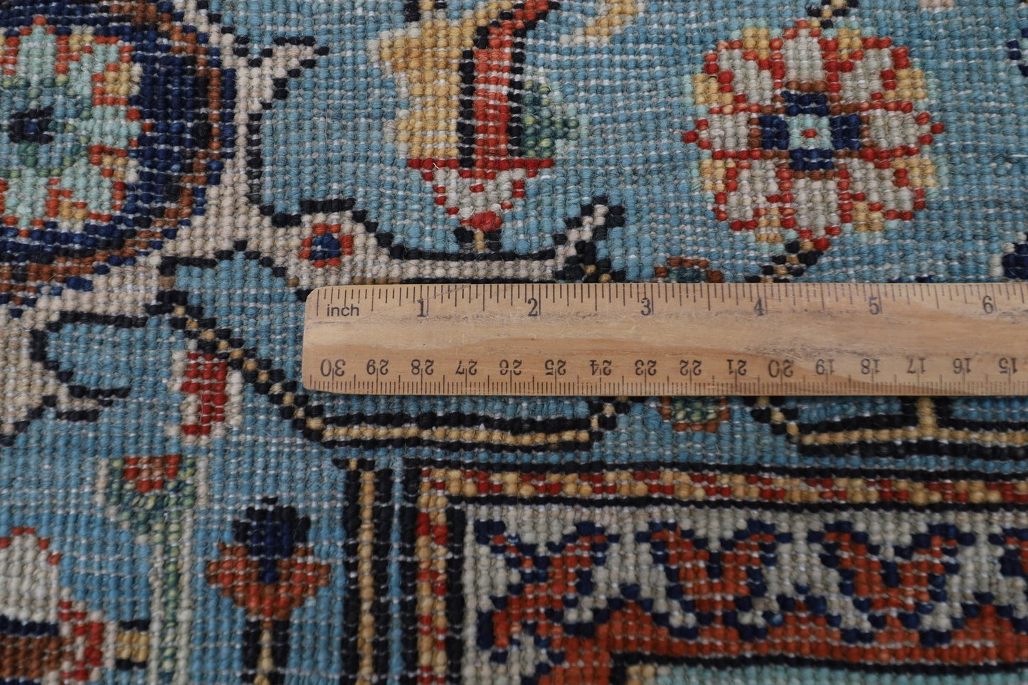 182 x 266 cm | Beige Area Rug Afghan Hand Knotted veg Dye Wool carpet - ART WOOL CARPET