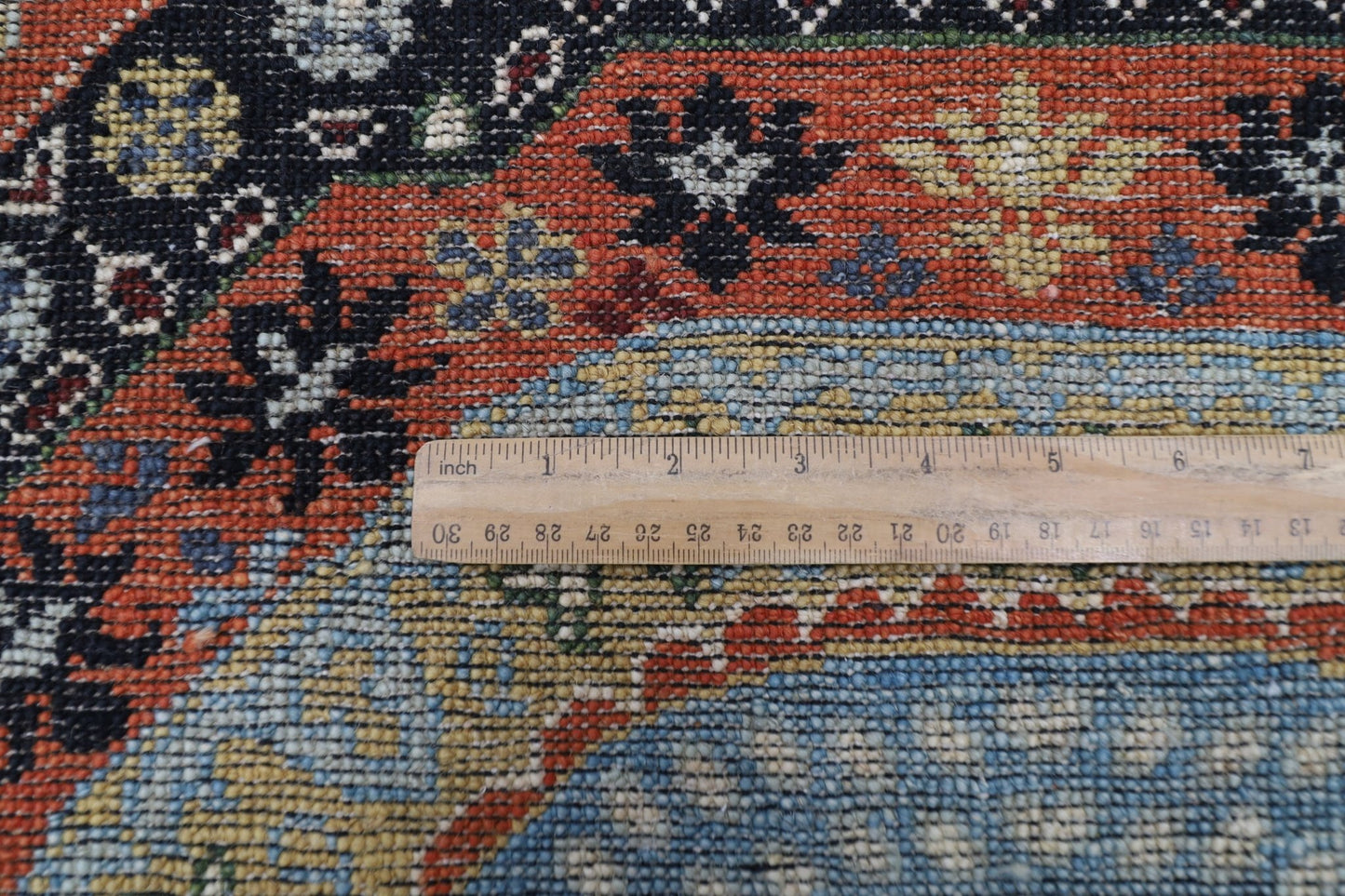 203 x 299 cm | Mamluk Area Rug Afghan Hand Knotted veg Dye Wool carpet - ART WOOL CARPET