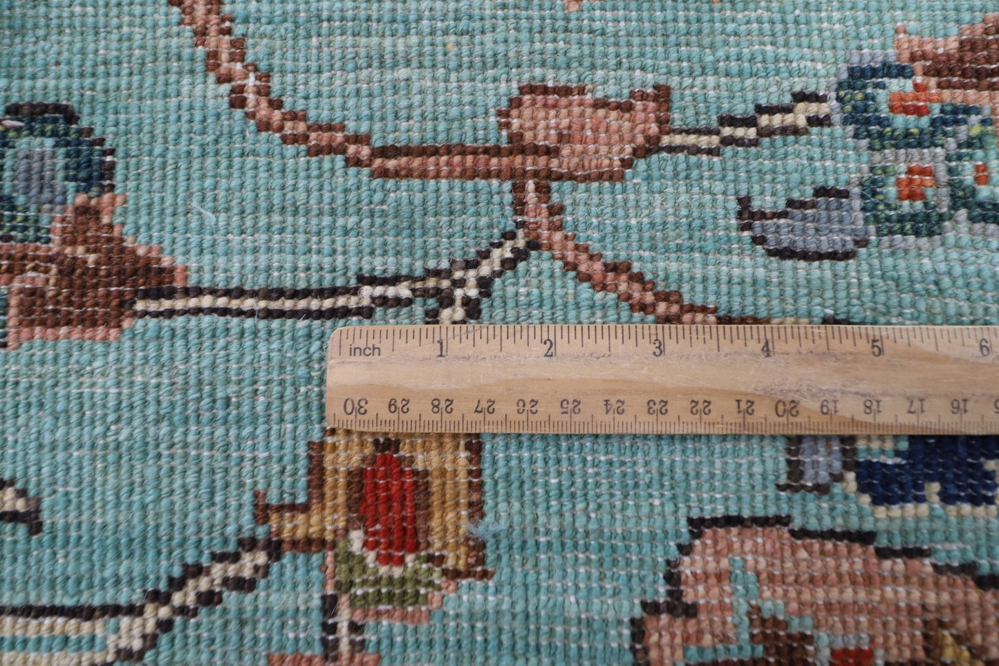 306 x 422 cm | Traditional Floral Area Rug Afghan Hand Knotted veg Dye Wool carpet - ART WOOL CARPET