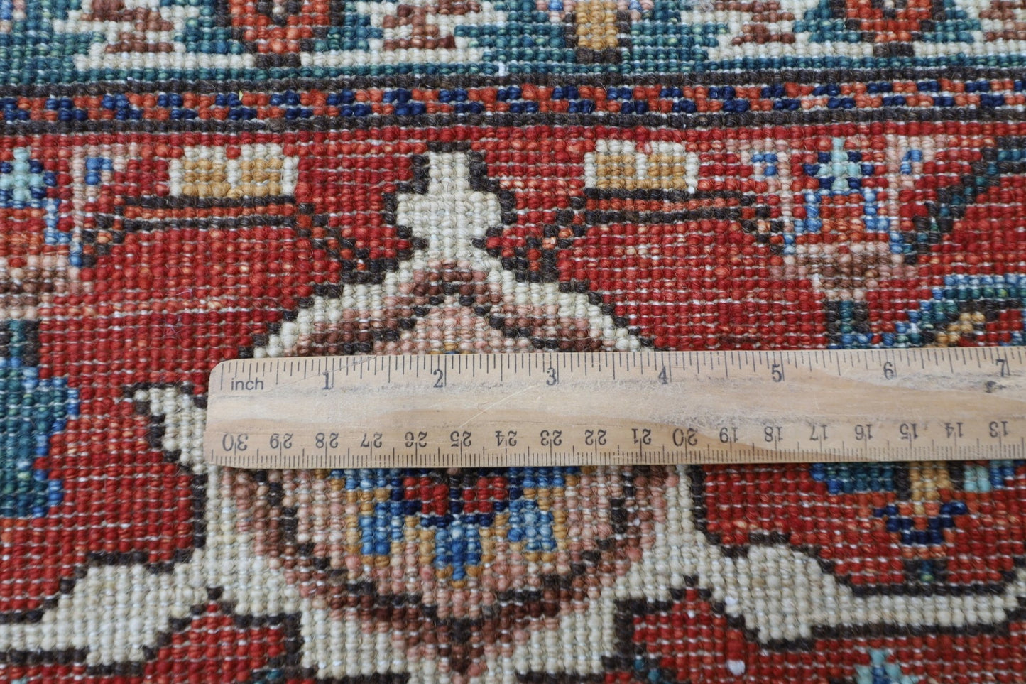 363 x 452 cm | Oriental Large Blue Area Rug Afghan Hand Knotted Veg Dye Wool carpet - ART WOOL CARPET
