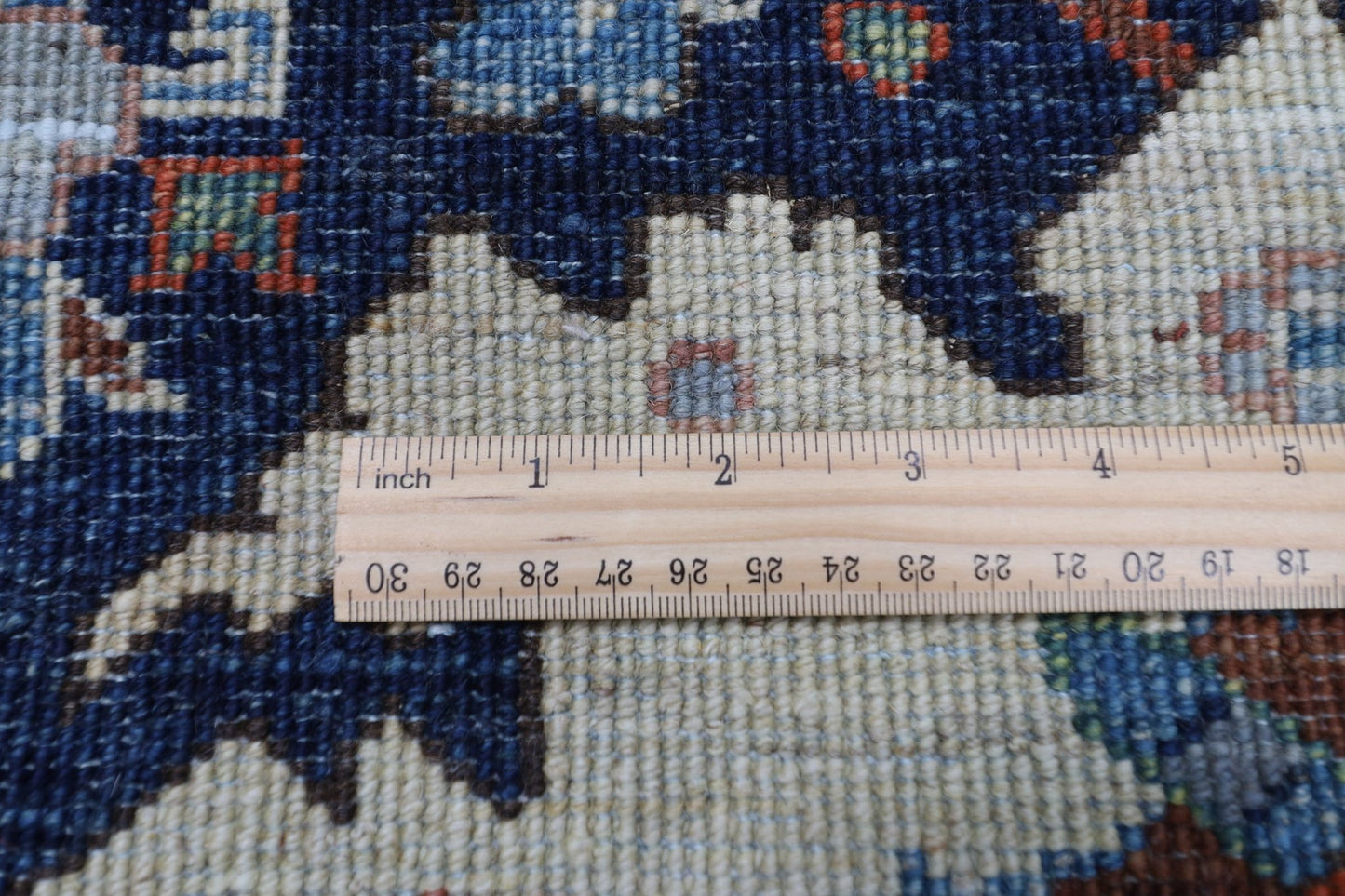 65 x 180 cm | Tribal Blue Runner Rug Afghan Hand Knotted veg Dye Wool carpet - ART WOOL CARPET