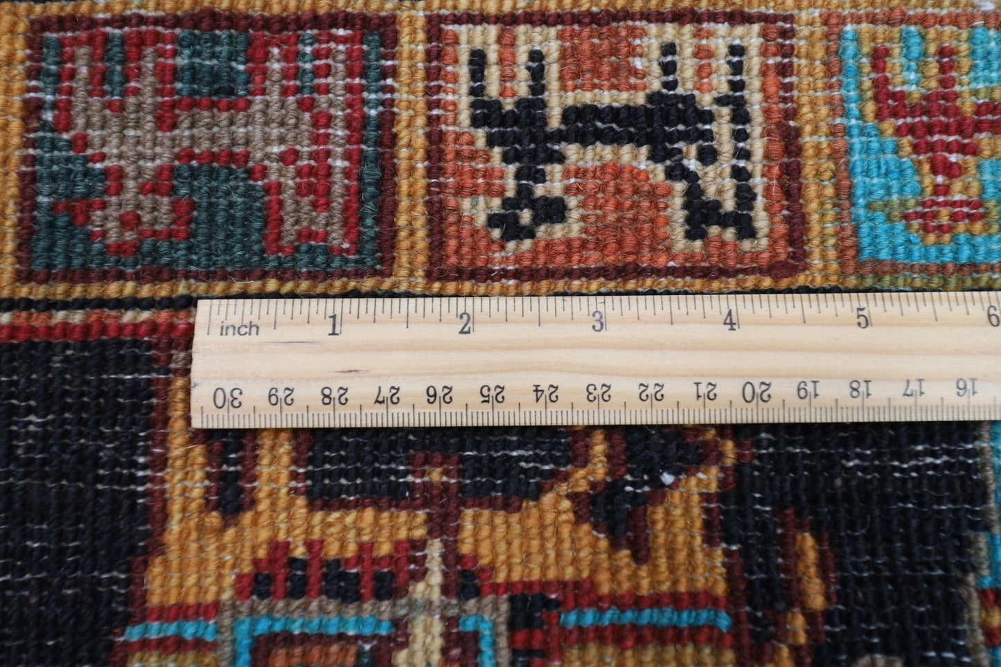80 x 120 cm | Tribal Animal Area Rug Afghan Hand Knotted veg Dye Wool carpet - ART WOOL CARPET