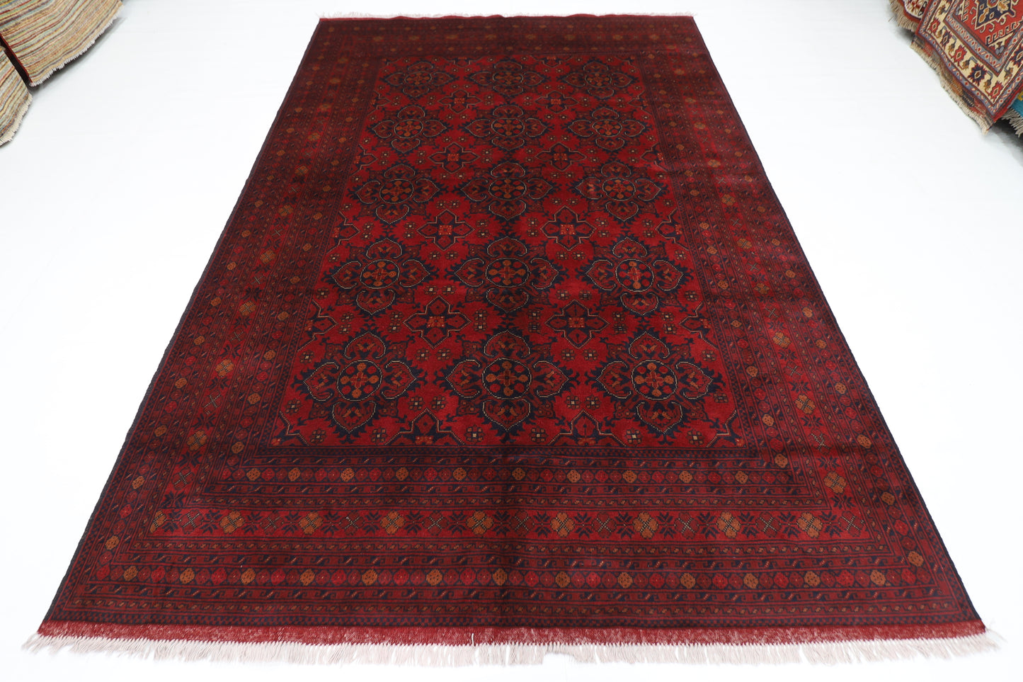 202 x 300 cm | Khal Mohammadi Afghan Tribal Hand Knotted Wool Carpet