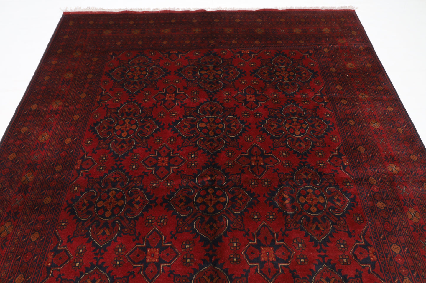 202 x 300 cm | Khal Mohammadi Afghan Tribal Hand Knotted Wool Carpet