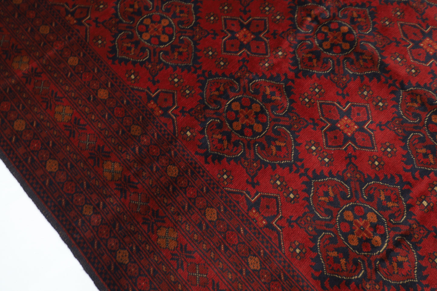 202 x 300 cm | Khal Mohammadi Afghan Tribal Hand Knotted Wool Carpet