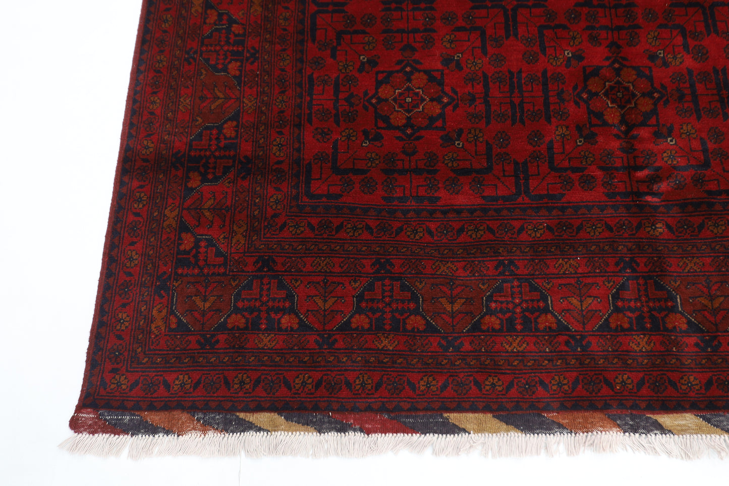 197 x 298 cm | Khal Mohammadi Afghan Tribal Hand Knotted Wool Carpet