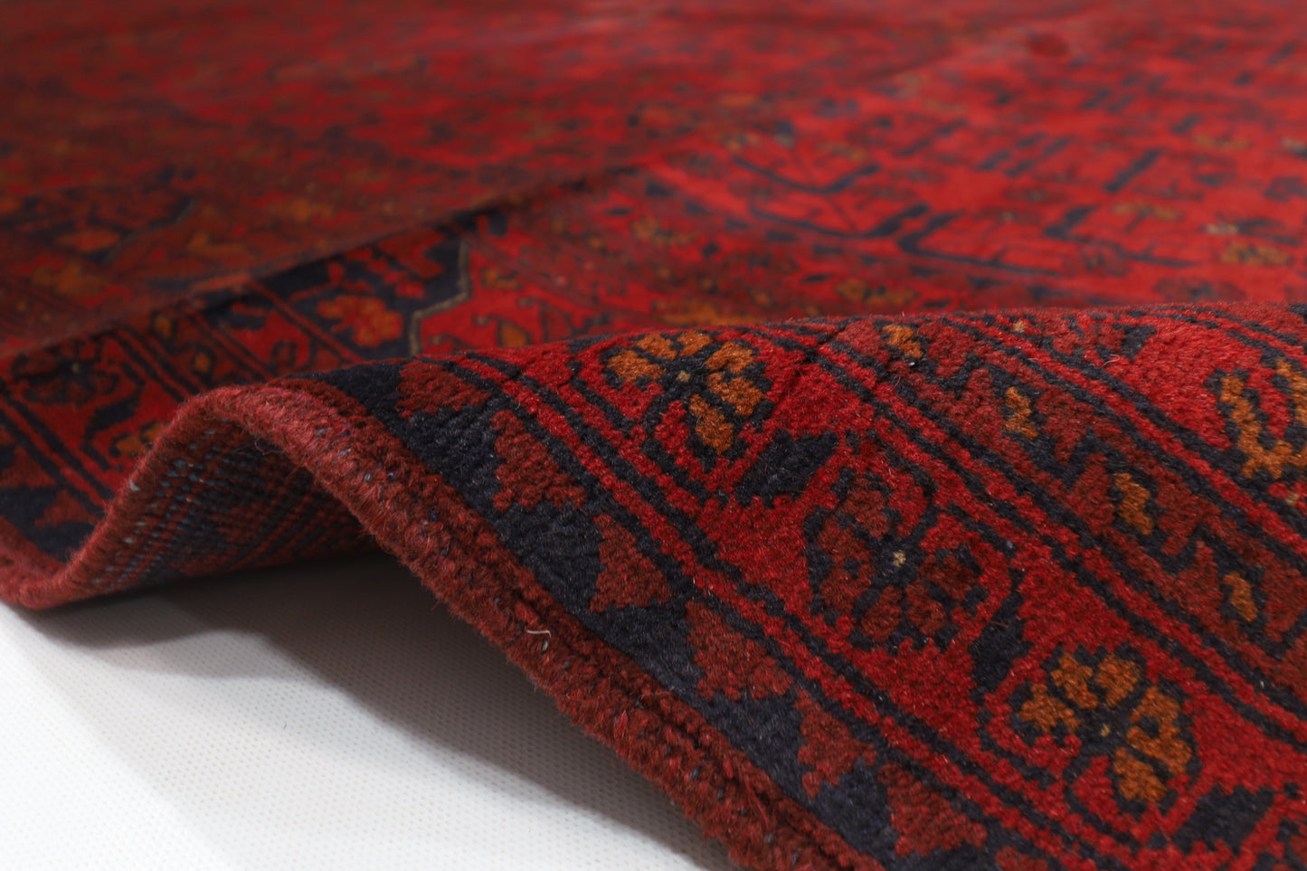 197 x 298 cm | Khal Mohammadi Afghan Tribal Hand Knotted Wool Carpet