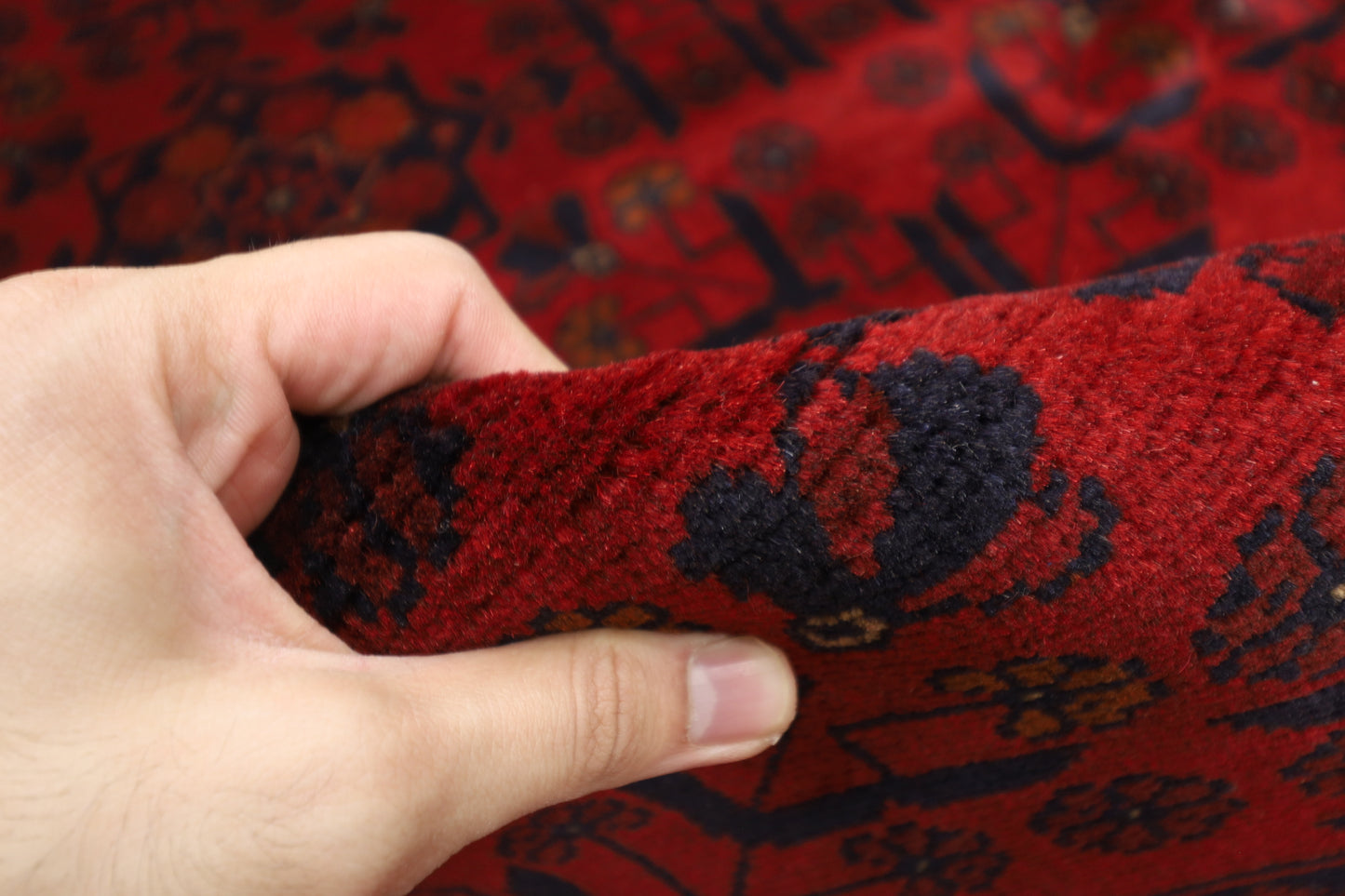 197 x 298 cm | Khal Mohammadi Afghan Tribal Hand Knotted Wool Carpet