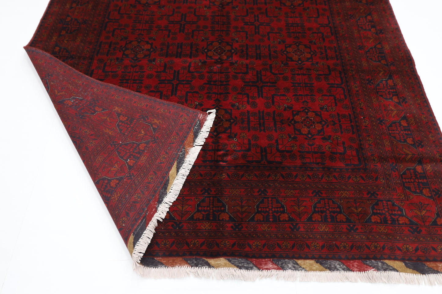 197 x 298 cm | Khal Mohammadi Afghan Tribal Hand Knotted Wool Carpet