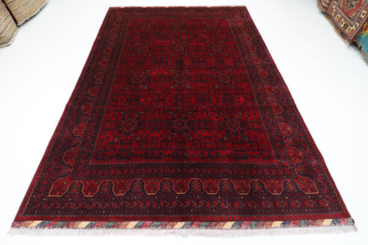 208 x 307 cm | Khamiyab Afghan Tribal Hand Knotted Wool Carpet
