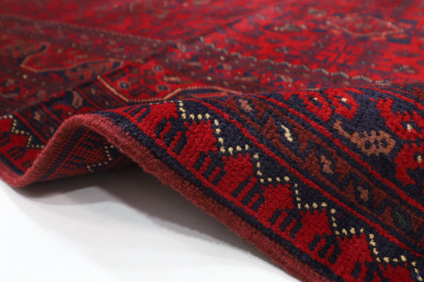 208 x 307 cm | Khamiyab Afghan Tribal Hand Knotted Wool Carpet