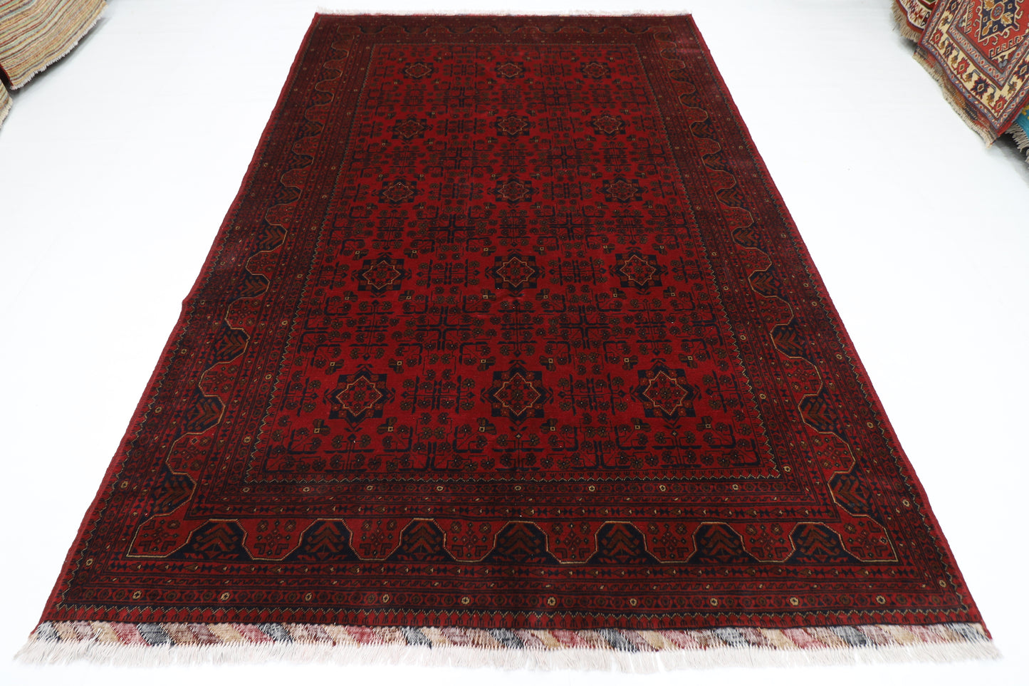 203 x 305 cm | Khal Mohammadi Afghan Tribal Hand Knotted Wool Carpet