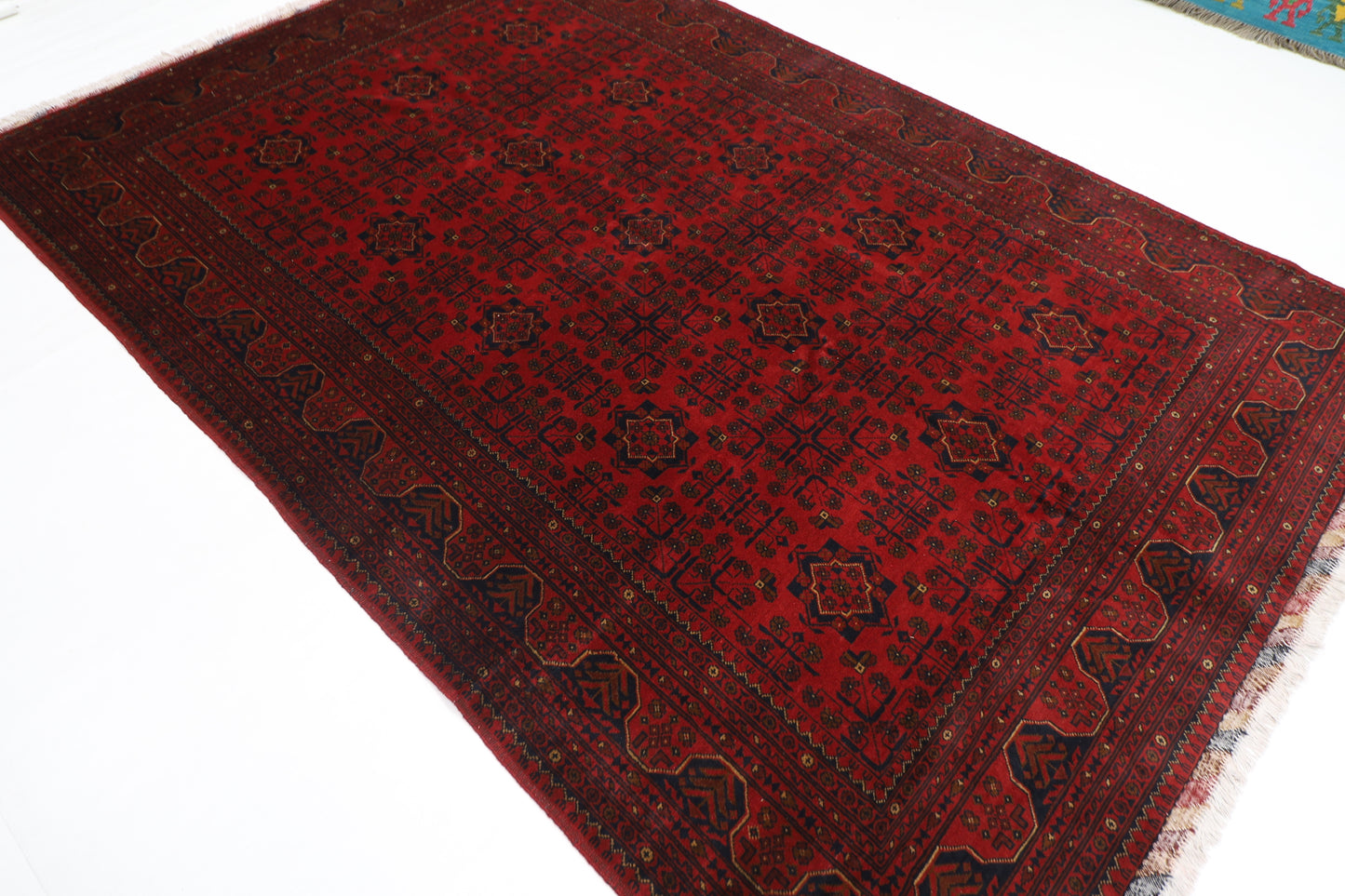 203 x 305 cm | Khal Mohammadi Afghan Tribal Hand Knotted Wool Carpet