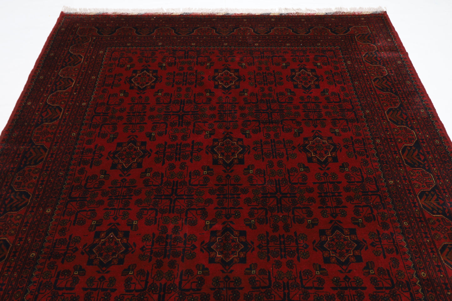 203 x 305 cm | Khal Mohammadi Afghan Tribal Hand Knotted Wool Carpet
