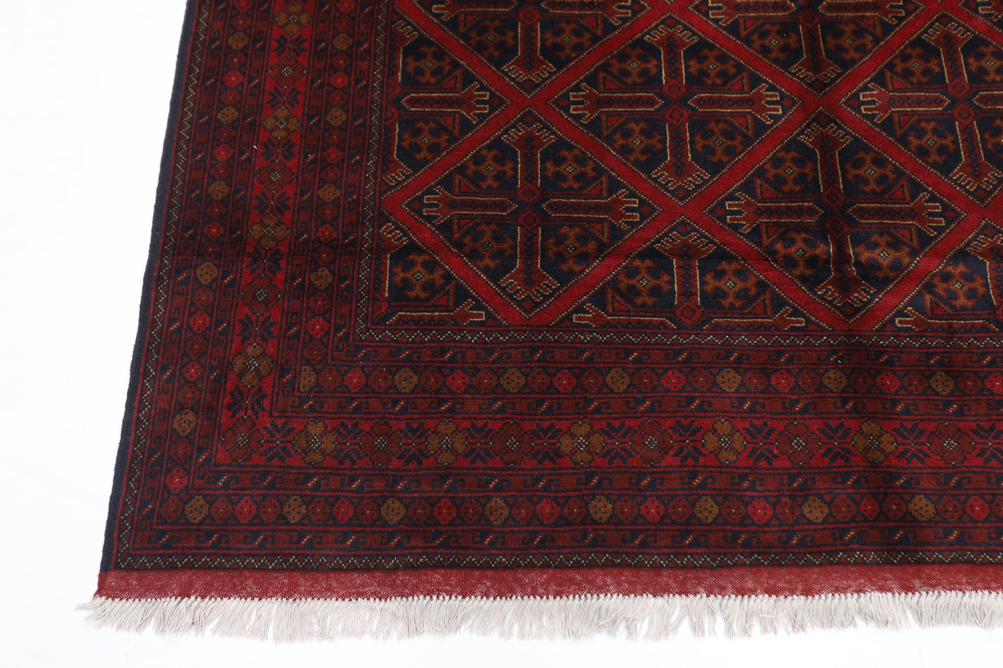 204 x 302 cm | Khal Mohammadi Afghan Tribal Hand Knotted Wool Carpet