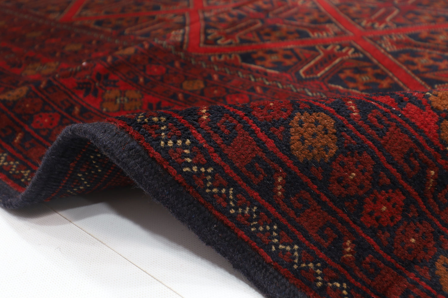 204 x 302 cm | Khal Mohammadi Afghan Tribal Hand Knotted Wool Carpet