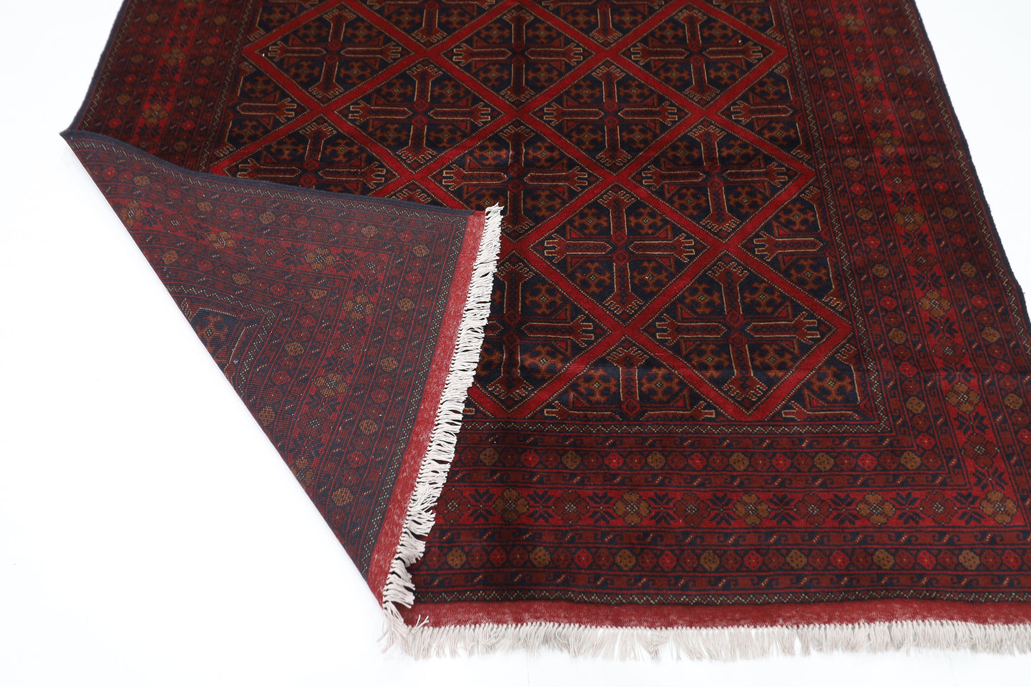 204 x 302 cm | Khal Mohammadi Afghan Tribal Hand Knotted Wool Carpet