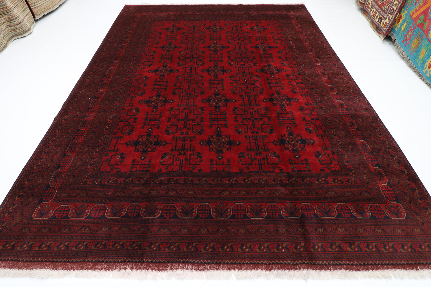 254 x 344 cm | Khal Mohammadi Afghan Tribal Hand Knotted Wool Carpet