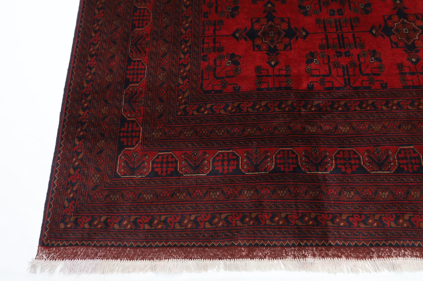 254 x 344 cm | Khal Mohammadi Afghan Tribal Hand Knotted Wool Carpet