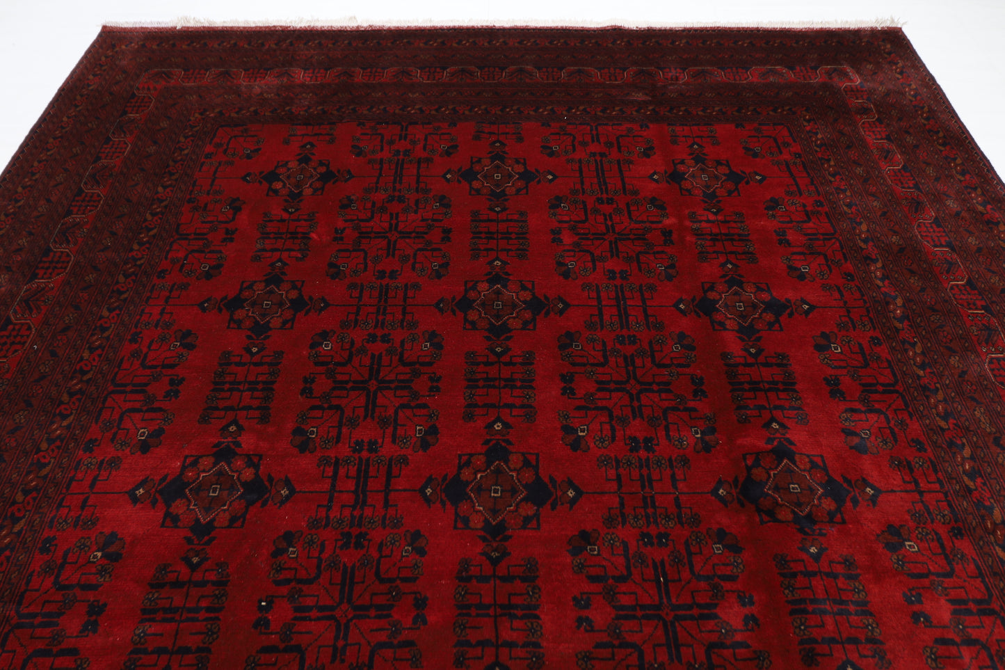 254 x 344 cm | Khal Mohammadi Afghan Tribal Hand Knotted Wool Carpet