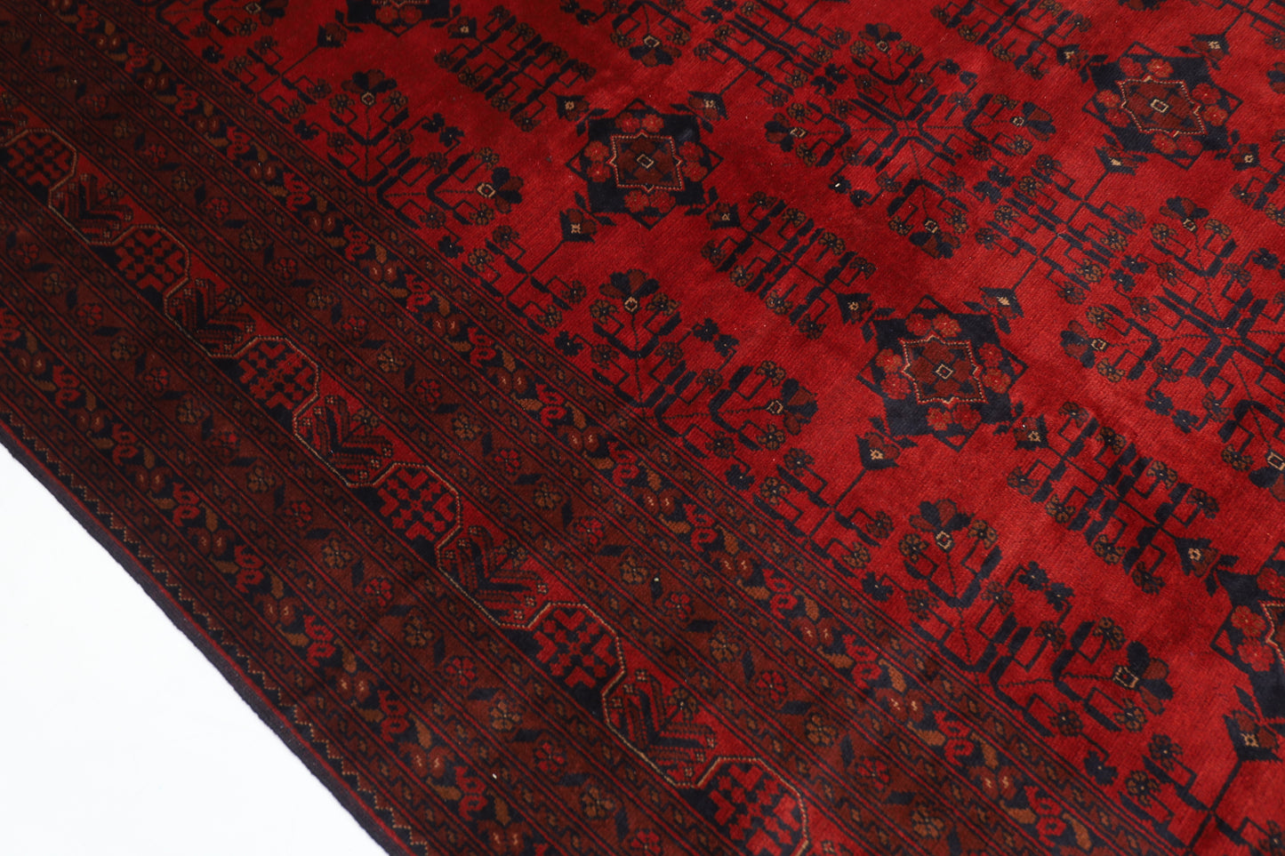 254 x 344 cm | Khal Mohammadi Afghan Tribal Hand Knotted Wool Carpet