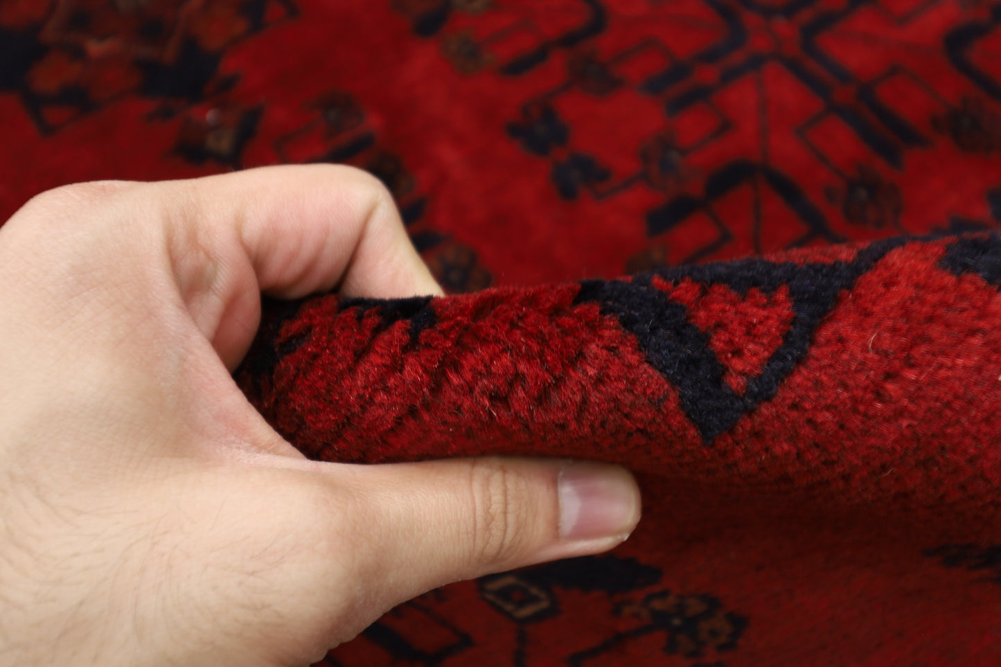 254 x 344 cm | Khal Mohammadi Afghan Tribal Hand Knotted Wool Carpet