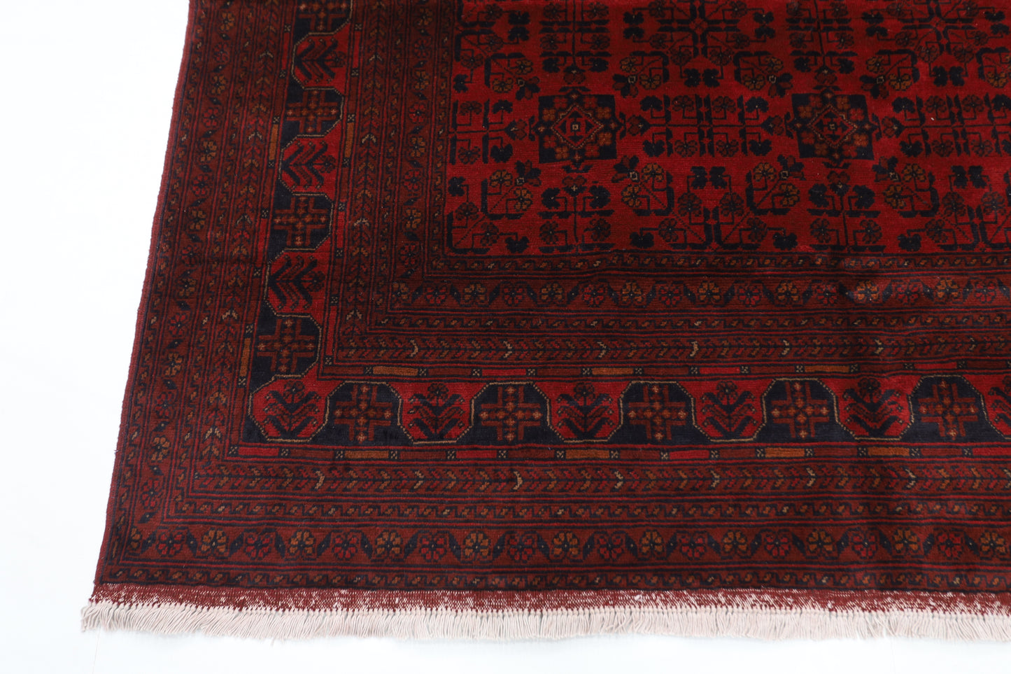 203 x 301 cm | Khal Mohammadi Afghan Tribal Hand Knotted Wool Carpet