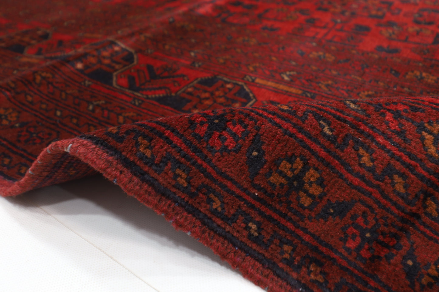203 x 301 cm | Khal Mohammadi Afghan Tribal Hand Knotted Wool Carpet