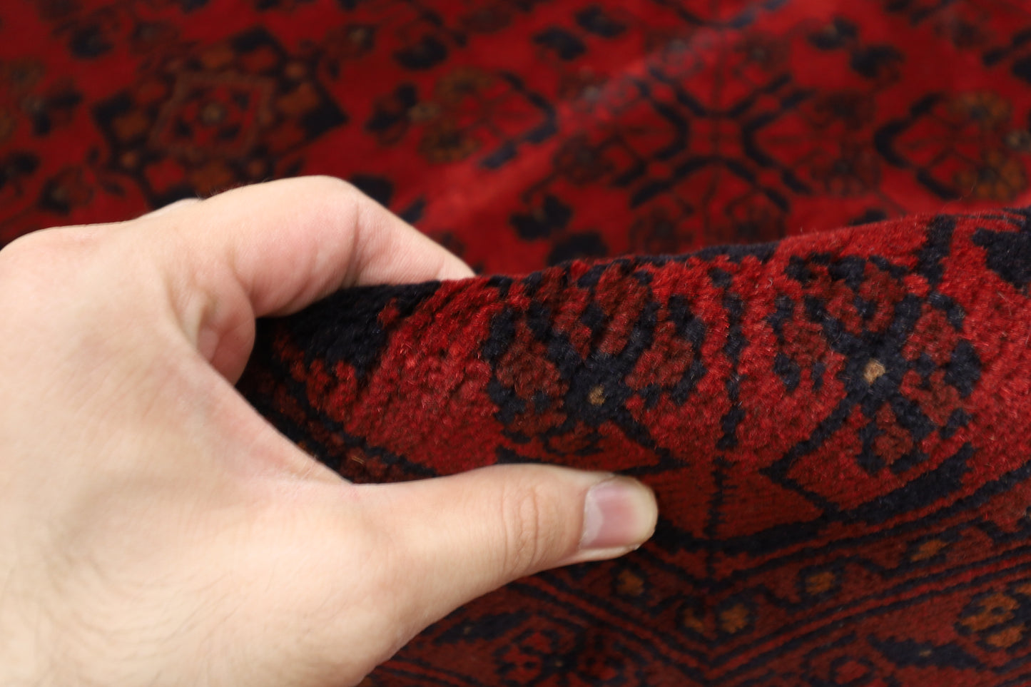 203 x 301 cm | Khal Mohammadi Afghan Tribal Hand Knotted Wool Carpet