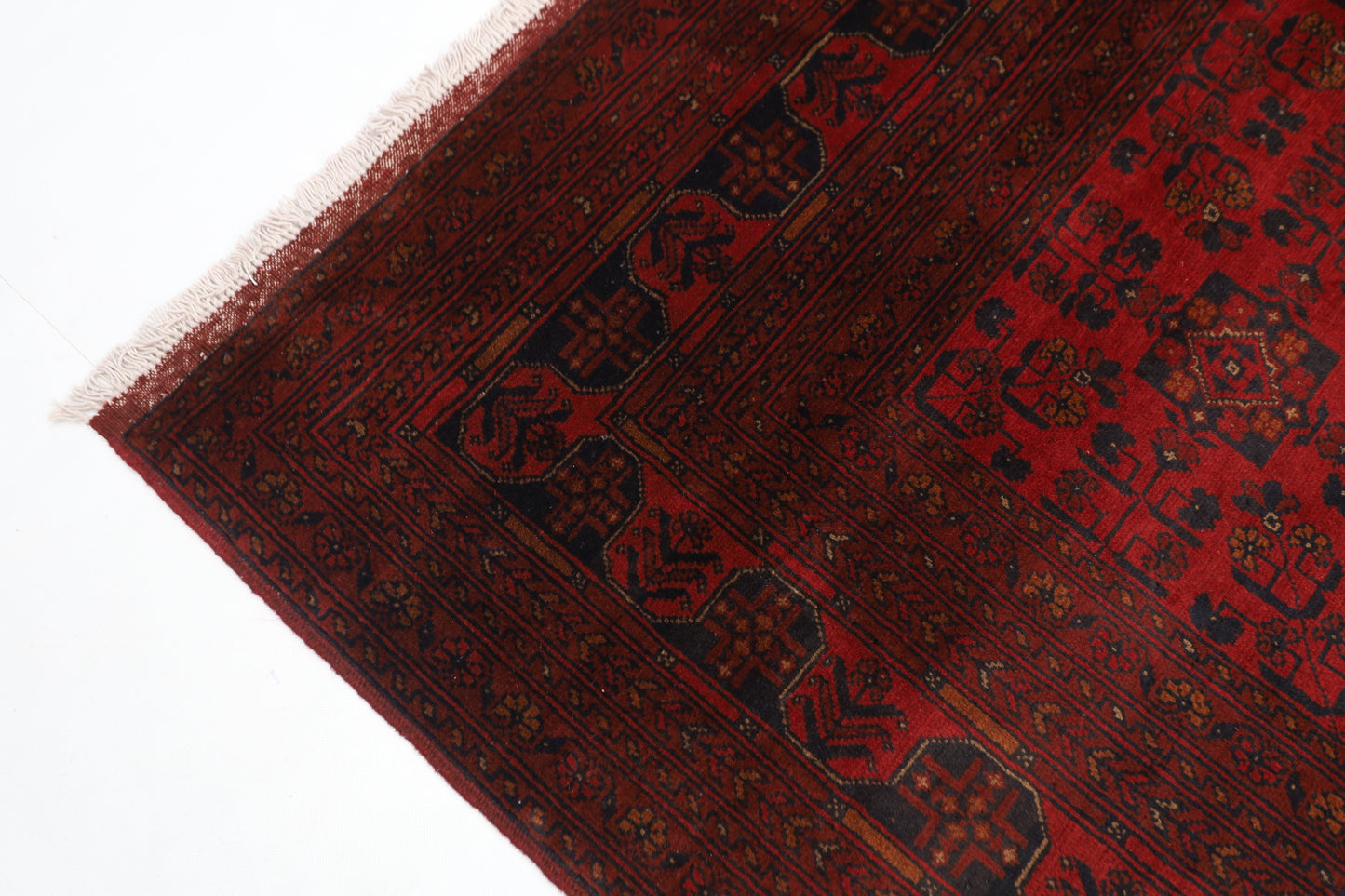 203 x 301 cm | Khal Mohammadi Afghan Tribal Hand Knotted Wool Carpet