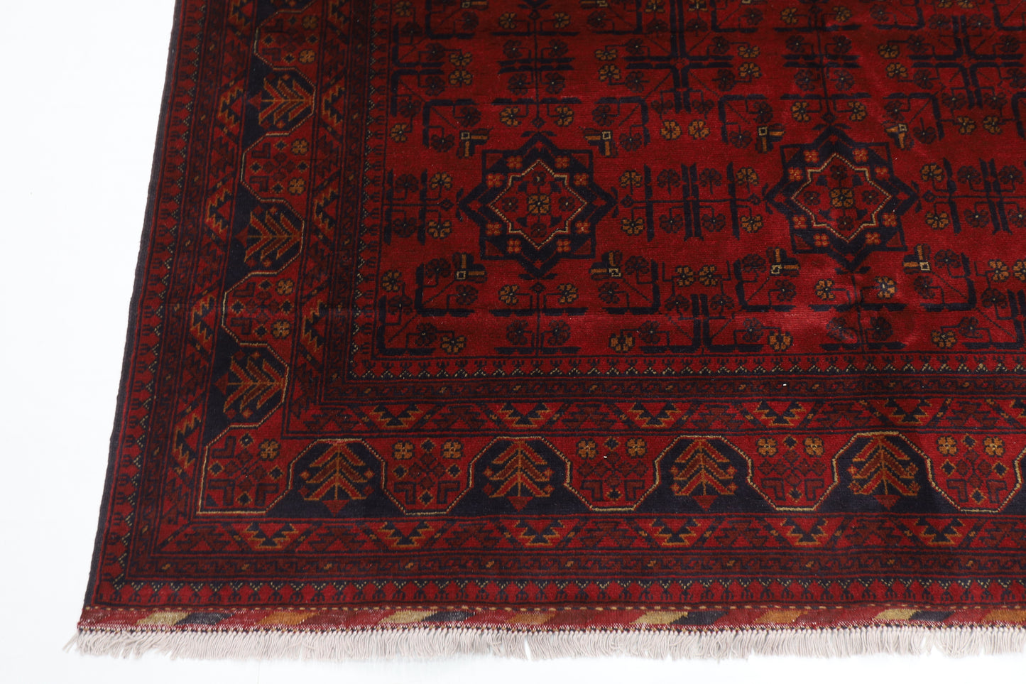 208 x 304 cm | Khal Mohammadi Afghan Tribal Hand Knotted Wool Carpet