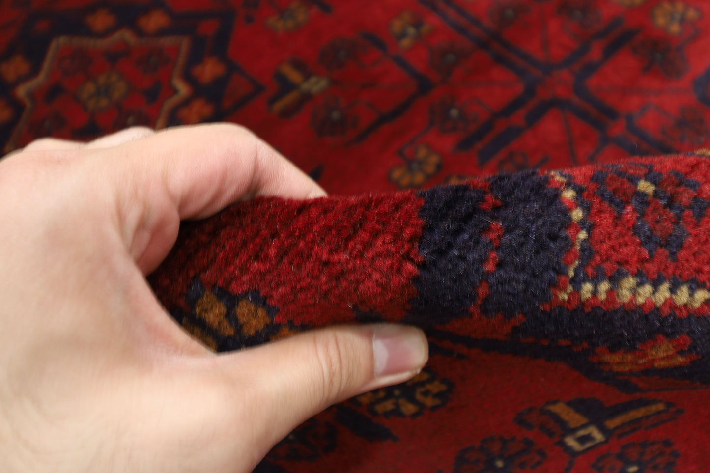 208 x 304 cm | Khal Mohammadi Afghan Tribal Hand Knotted Wool Carpet