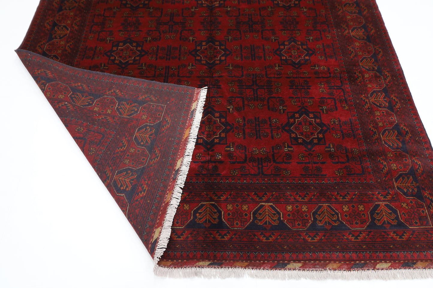 208 x 304 cm | Khal Mohammadi Afghan Tribal Hand Knotted Wool Carpet