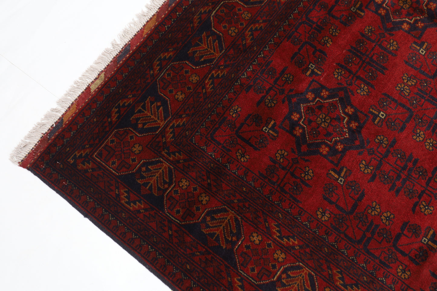 208 x 304 cm | Khal Mohammadi Afghan Tribal Hand Knotted Wool Carpet