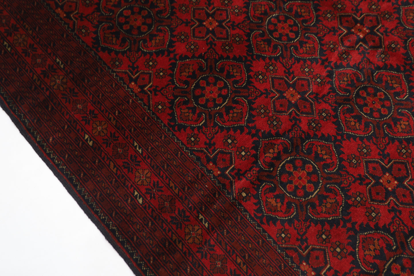 203 x 303 cm | Khal Mohammadi Afghan Tribal Hand Knotted Wool Carpet