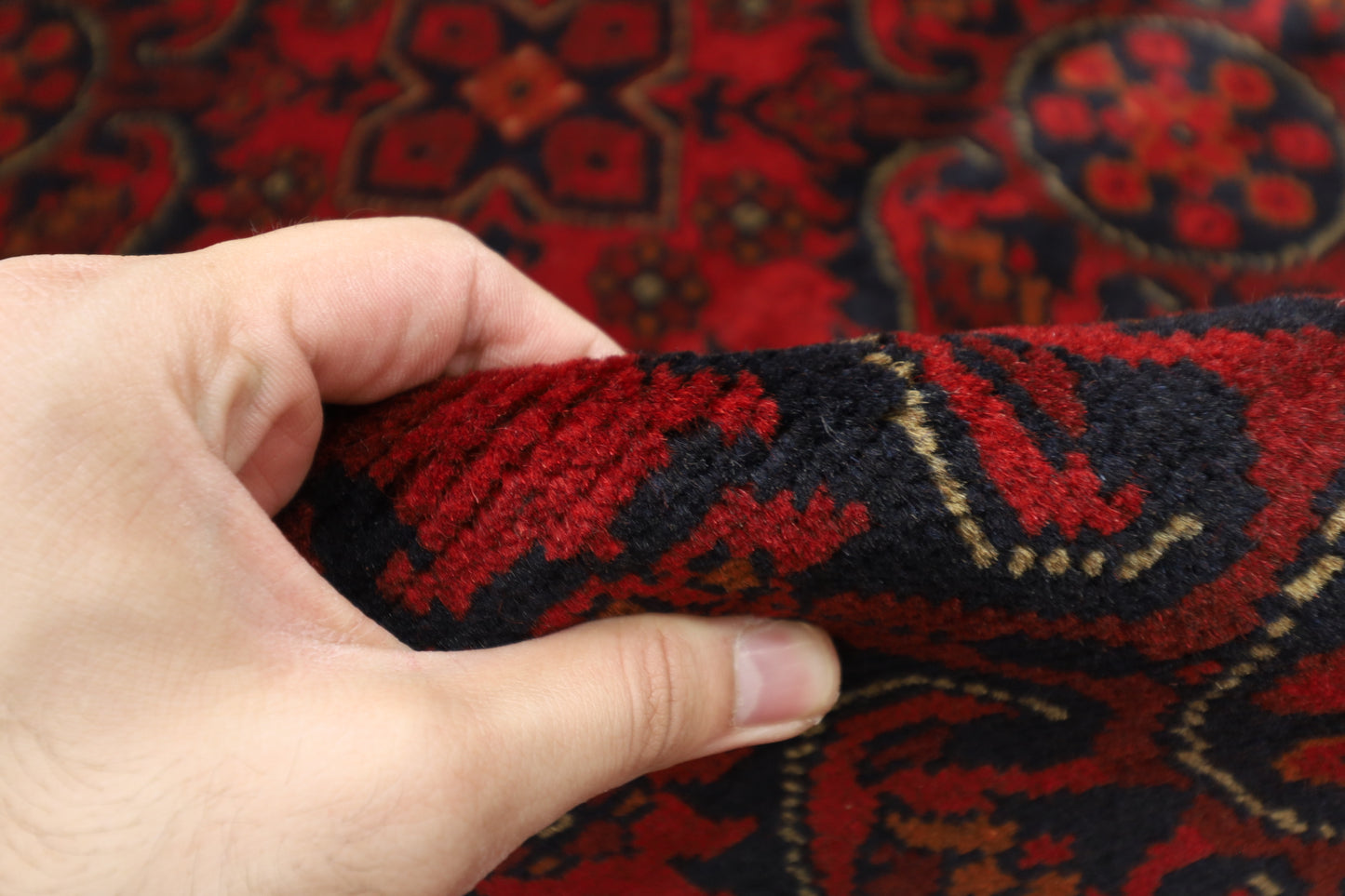 203 x 303 cm | Khal Mohammadi Afghan Tribal Hand Knotted Wool Carpet