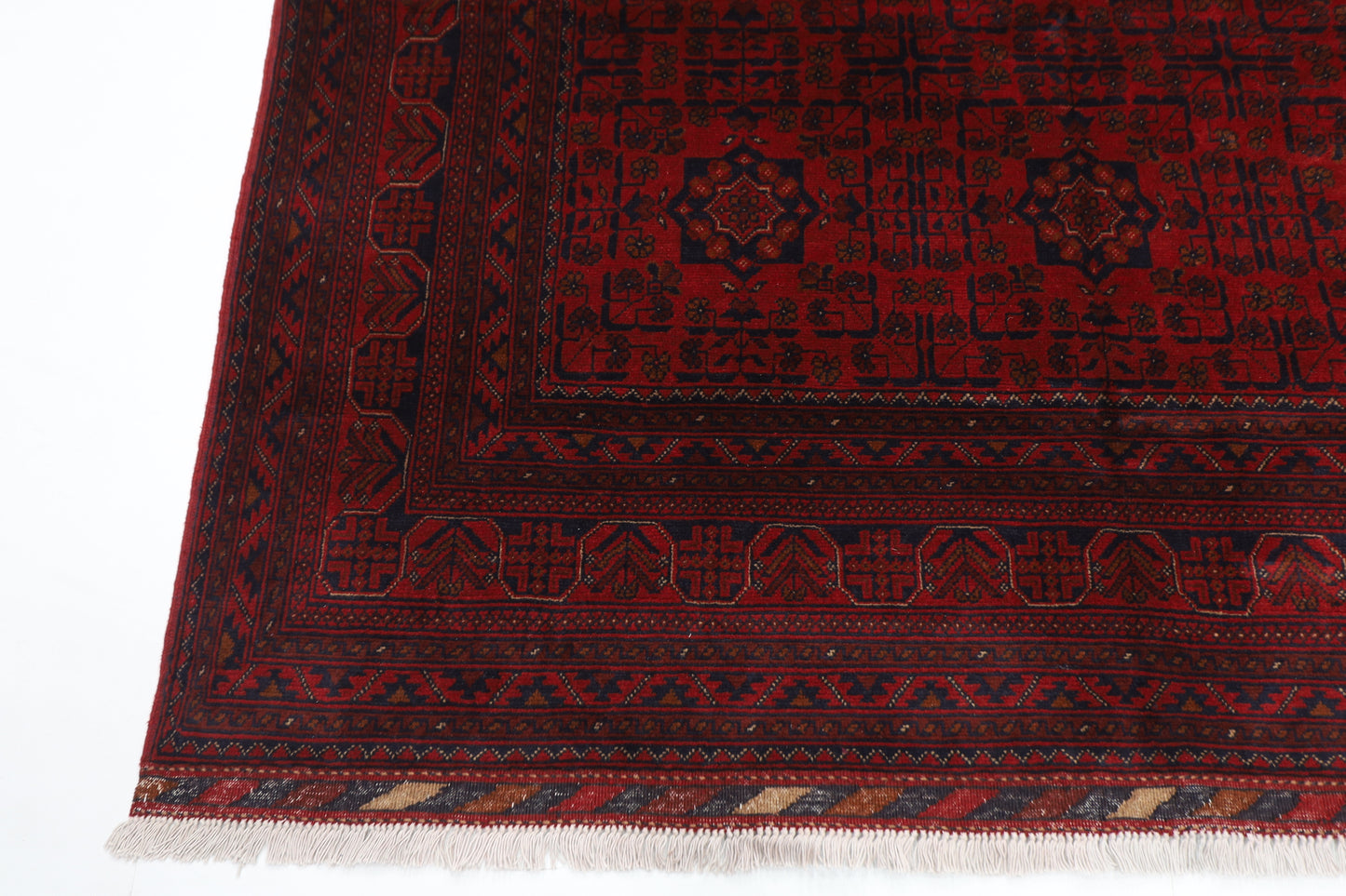 198 x 310 cm | Khal Mohammadi Afghan Tribal Hand Knotted Wool Carpet