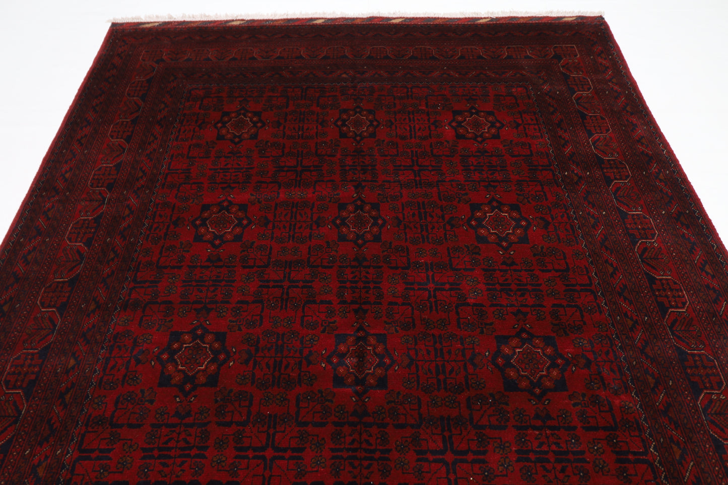 198 x 310 cm | Khal Mohammadi Afghan Tribal Hand Knotted Wool Carpet