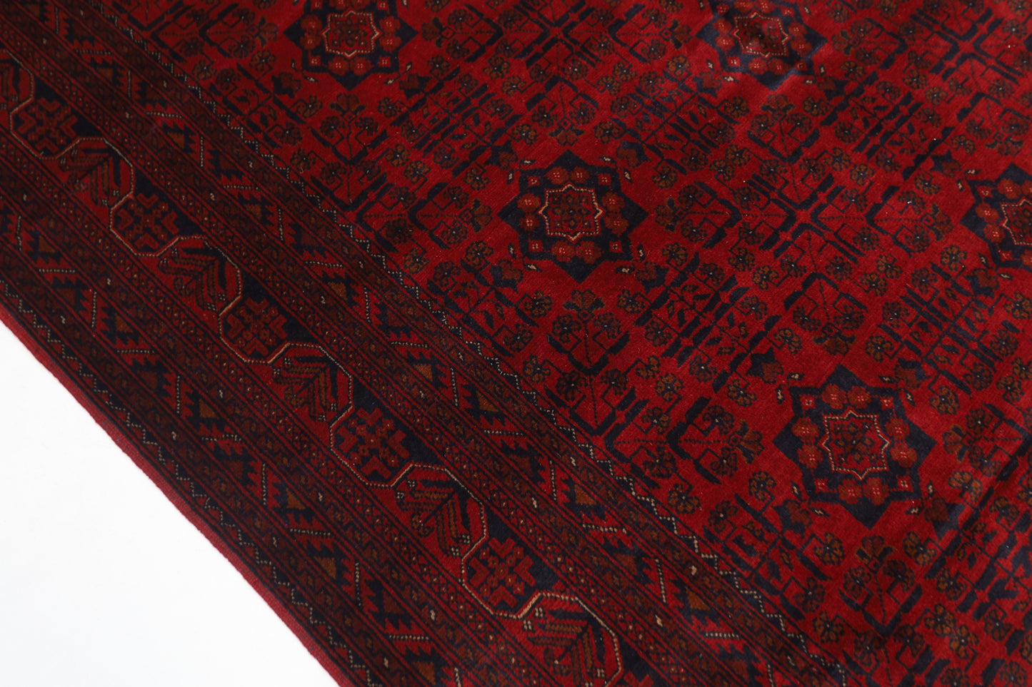 198 x 310 cm | Khal Mohammadi Afghan Tribal Hand Knotted Wool Carpet