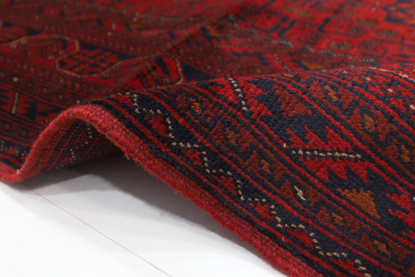 198 x 310 cm | Khal Mohammadi Afghan Tribal Hand Knotted Wool Carpet