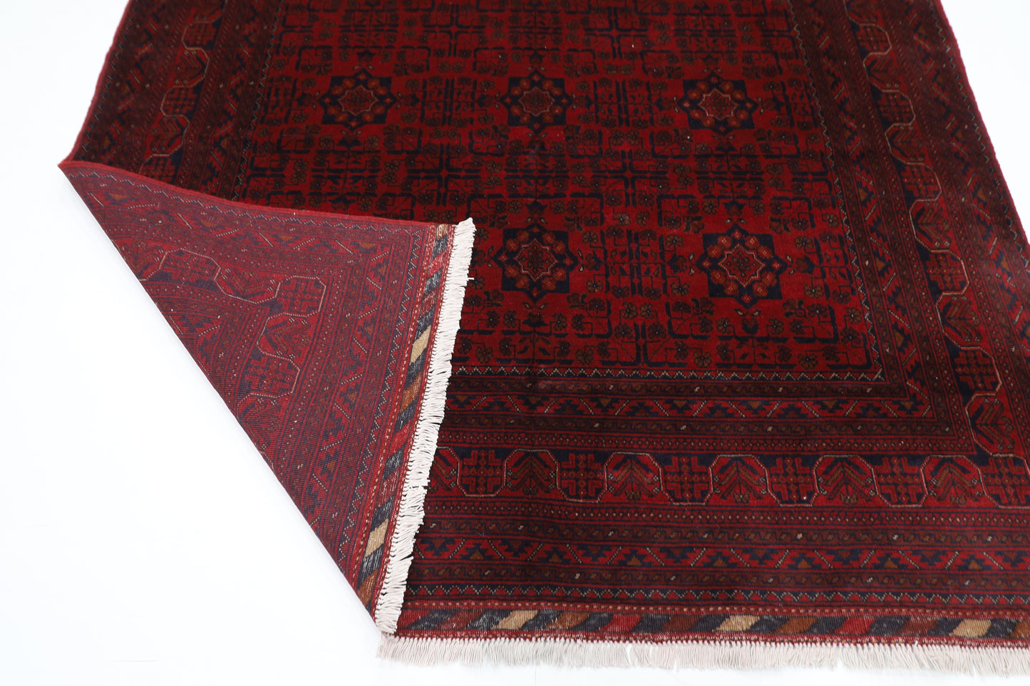198 x 310 cm | Khal Mohammadi Afghan Tribal Hand Knotted Wool Carpet
