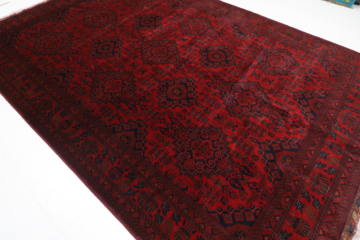 250 x 368 cm | Khal Mohammadi Afghan Tribal Hand Knotted Wool Carpet