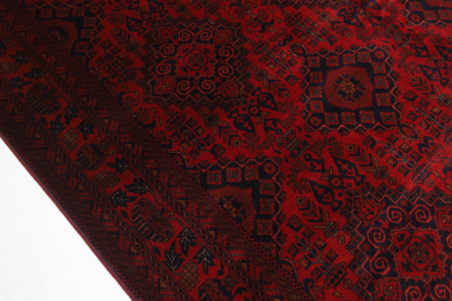 250 x 368 cm | Khal Mohammadi Afghan Tribal Hand Knotted Wool Carpet
