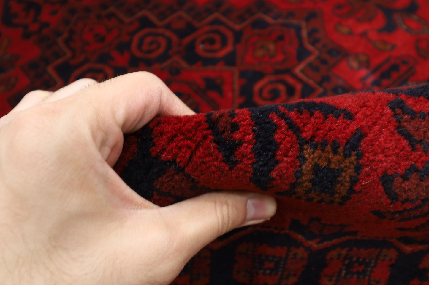 250 x 368 cm | Khal Mohammadi Afghan Tribal Hand Knotted Wool Carpet