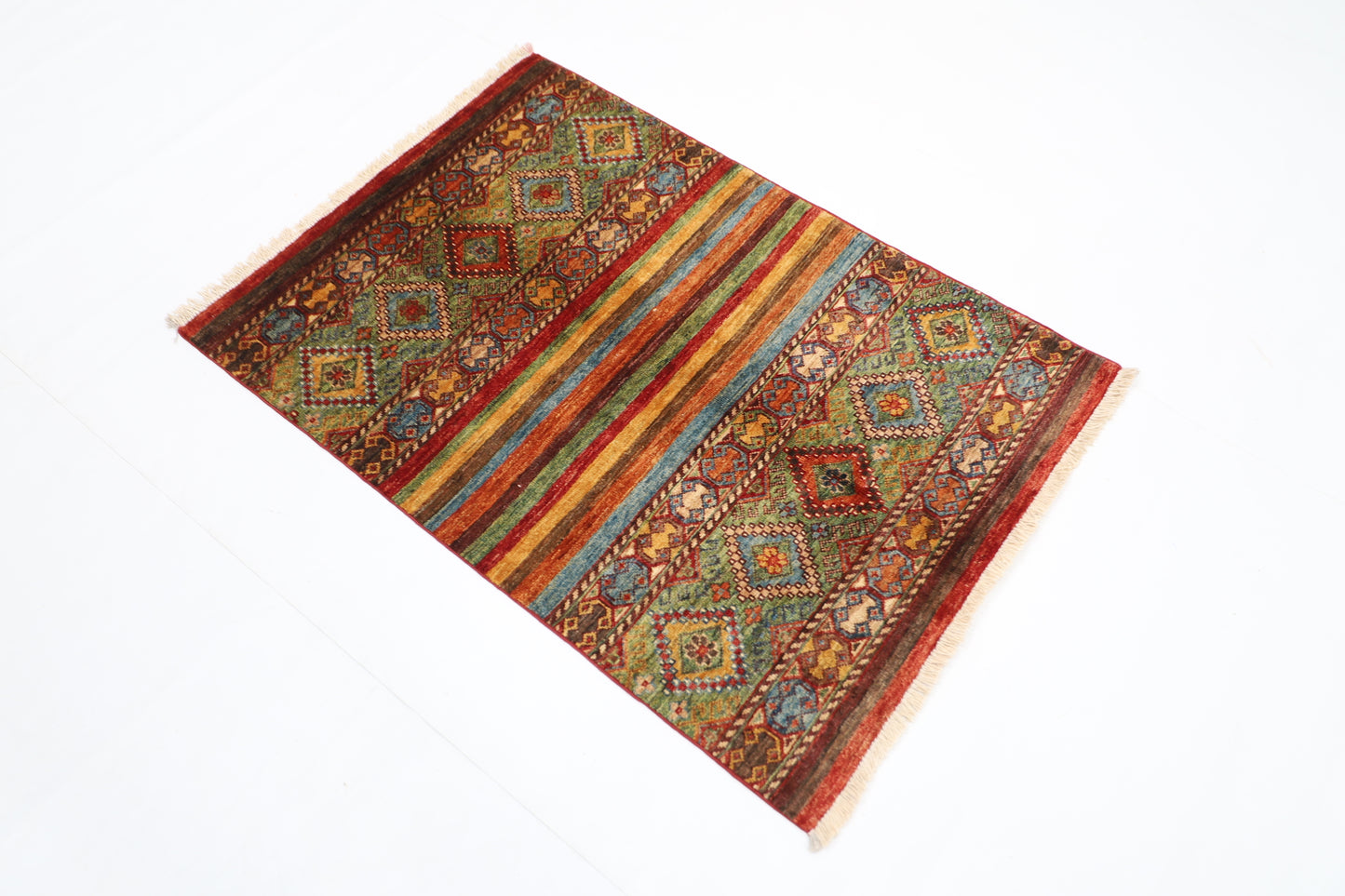 83 x 120 cm | Khorjun Afghan Tribal Hand Knotted Carpet