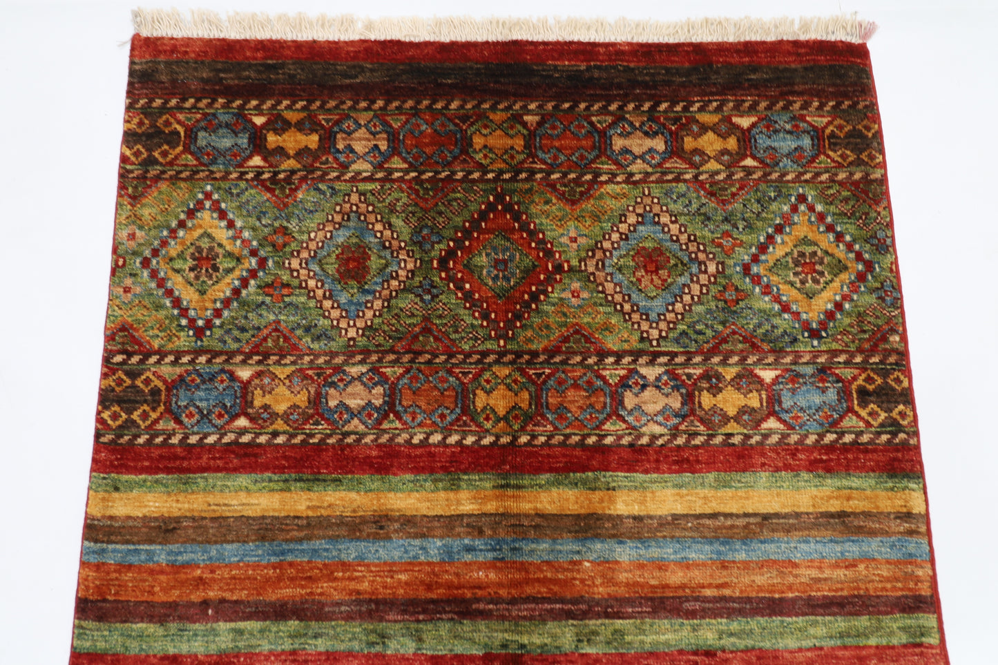 83 x 120 cm | Khorjun Afghan Tribal Hand Knotted Carpet
